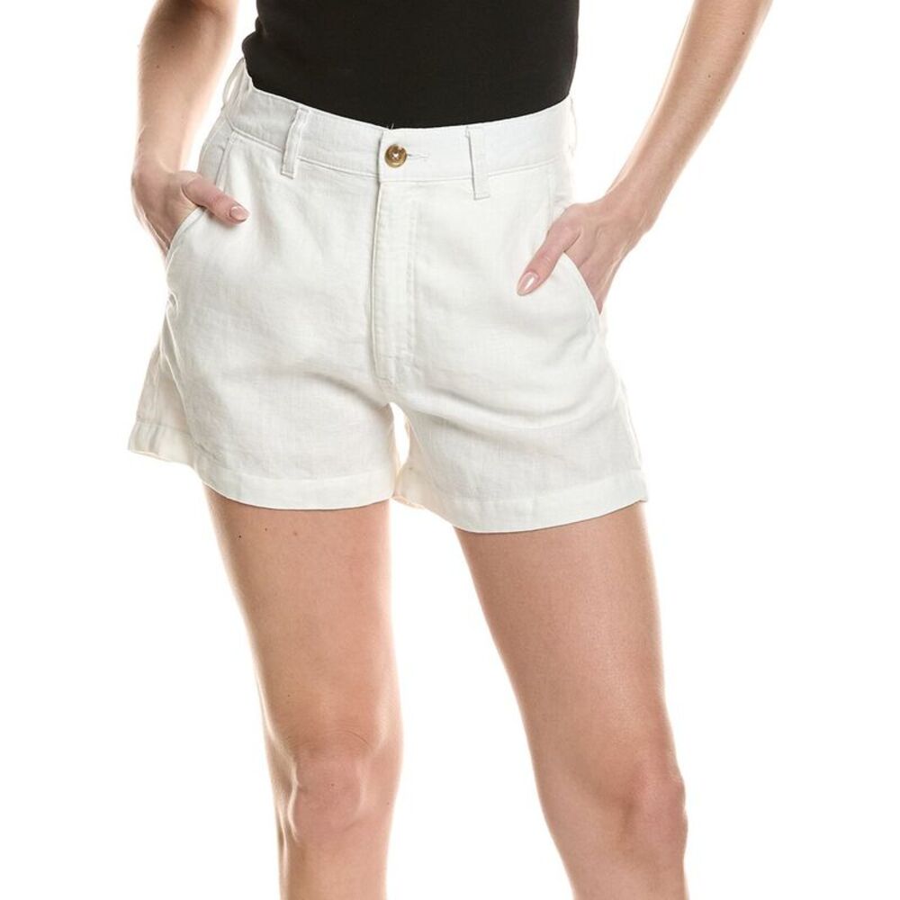 Dl1961 Womens Taylor Linen White Linen Short, White